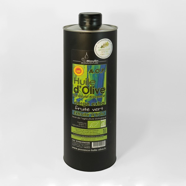 Huile d’olive bio AOP