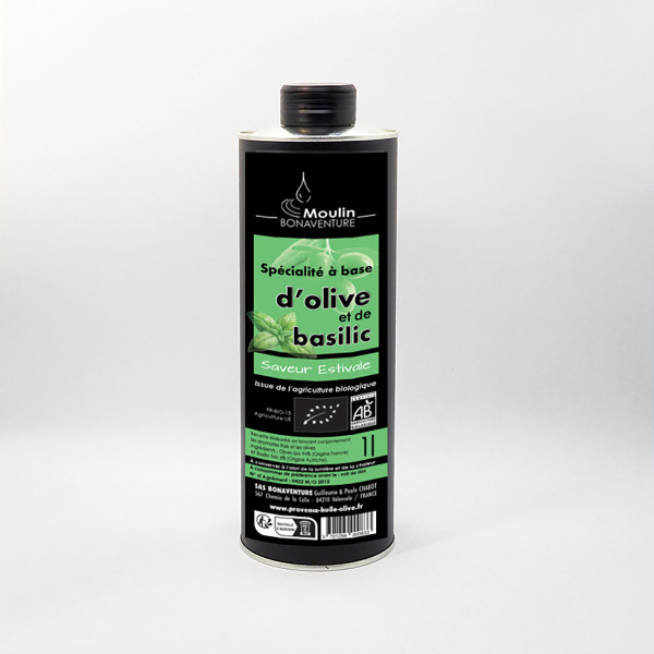 Huile d'olive et basilic (12,70 €)