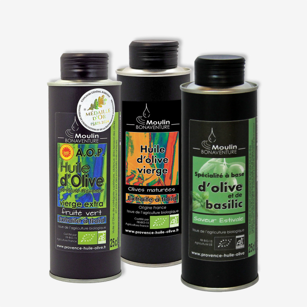 Gift Set of 3 Organic Olive Oils – DPO Provence