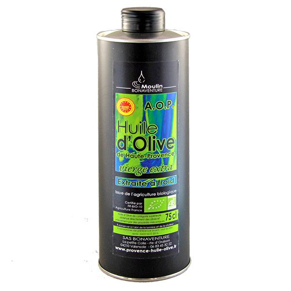 Huile d'Olive Bio - AOP - Fruité Mûr