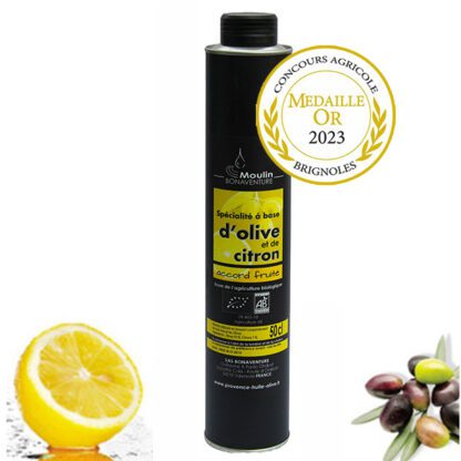 huile d'olive et citron bio