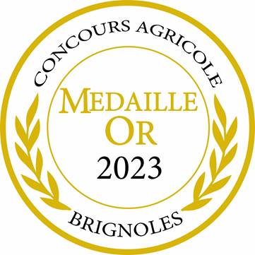 Médaille d'or - concours agricole Brignoles 2023